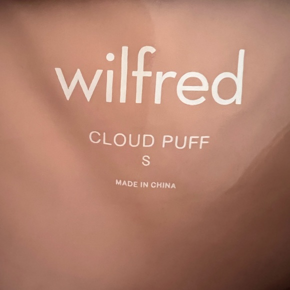 Aritzia Cloud Puff Pink Velour Velvet Down Jacket - Picture 3 of 3